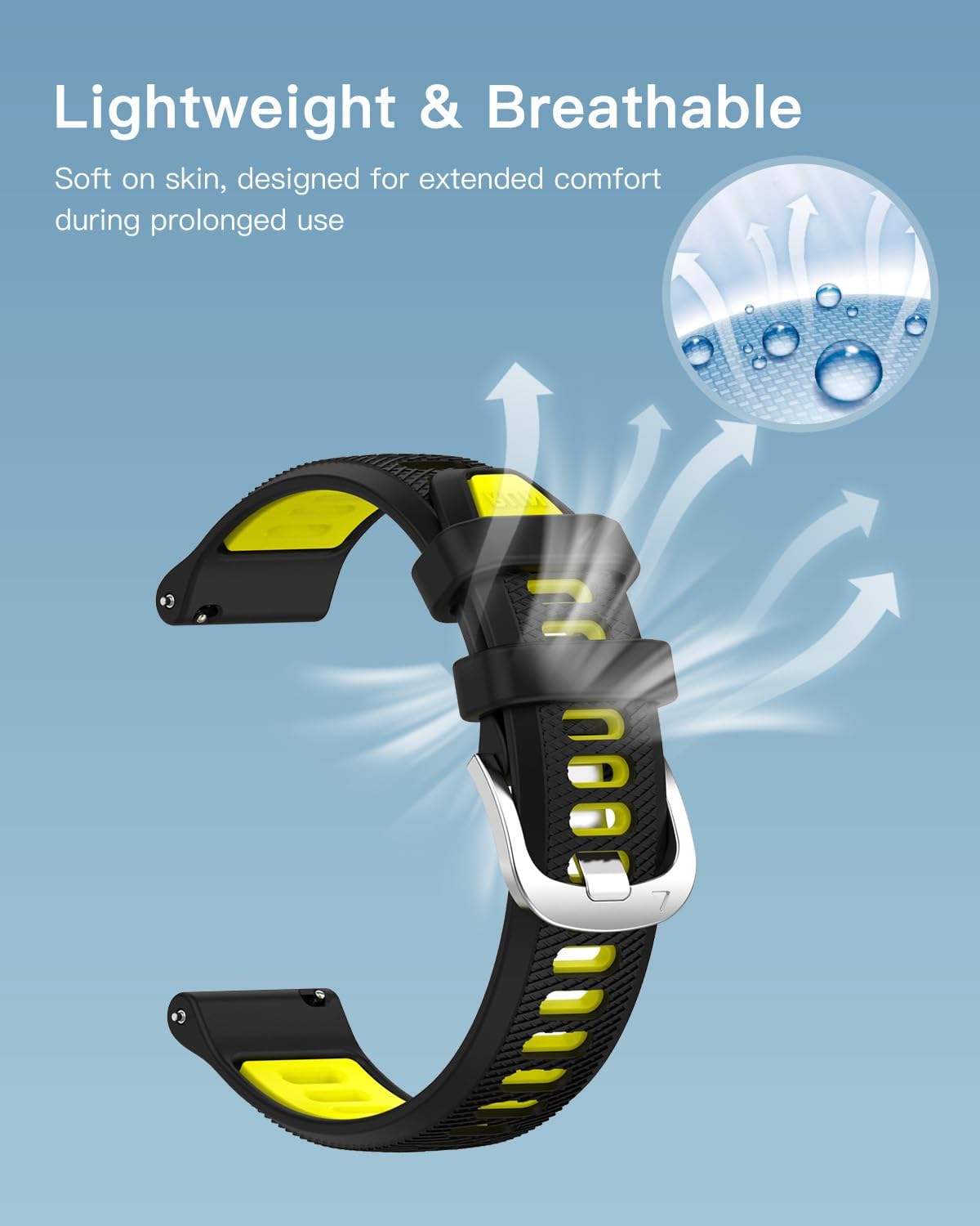 Bands for Amazfit Balance 2 Smartwatch,Sport quick-release Silicone Band for Amazfit Balance 2 1.5",Soft Lightweight & Ventilated Comfort Replacement Smartwatch Strap,Adjustable Wristband