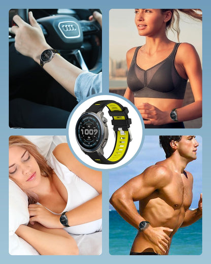 Bands for Amazfit Balance 2 Smartwatch,Sport quick-release Silicone Band for Amazfit Balance 2 1.5",Soft Lightweight & Ventilated Comfort Replacement Smartwatch Strap,Adjustable Wristband