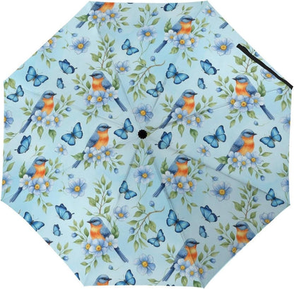 Windproof Rainproof Travel Umbrella Auto Open And Close Button For Women Men, Golf Umbrellas With Black Glue Anti UV Coating, Rain Wind Umbrellas For Business, Travels Summer Wedding