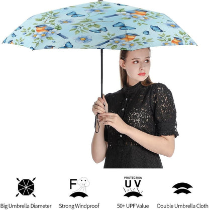 Windproof Rainproof Travel Umbrella Auto Open And Close Button For Women Men, Golf Umbrellas With Black Glue Anti UV Coating, Rain Wind Umbrellas For Business, Travels Summer Wedding