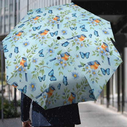 Windproof Rainproof Travel Umbrella Auto Open And Close Button For Women Men, Golf Umbrellas With Black Glue Anti UV Coating, Rain Wind Umbrellas For Business, Travels Summer Wedding