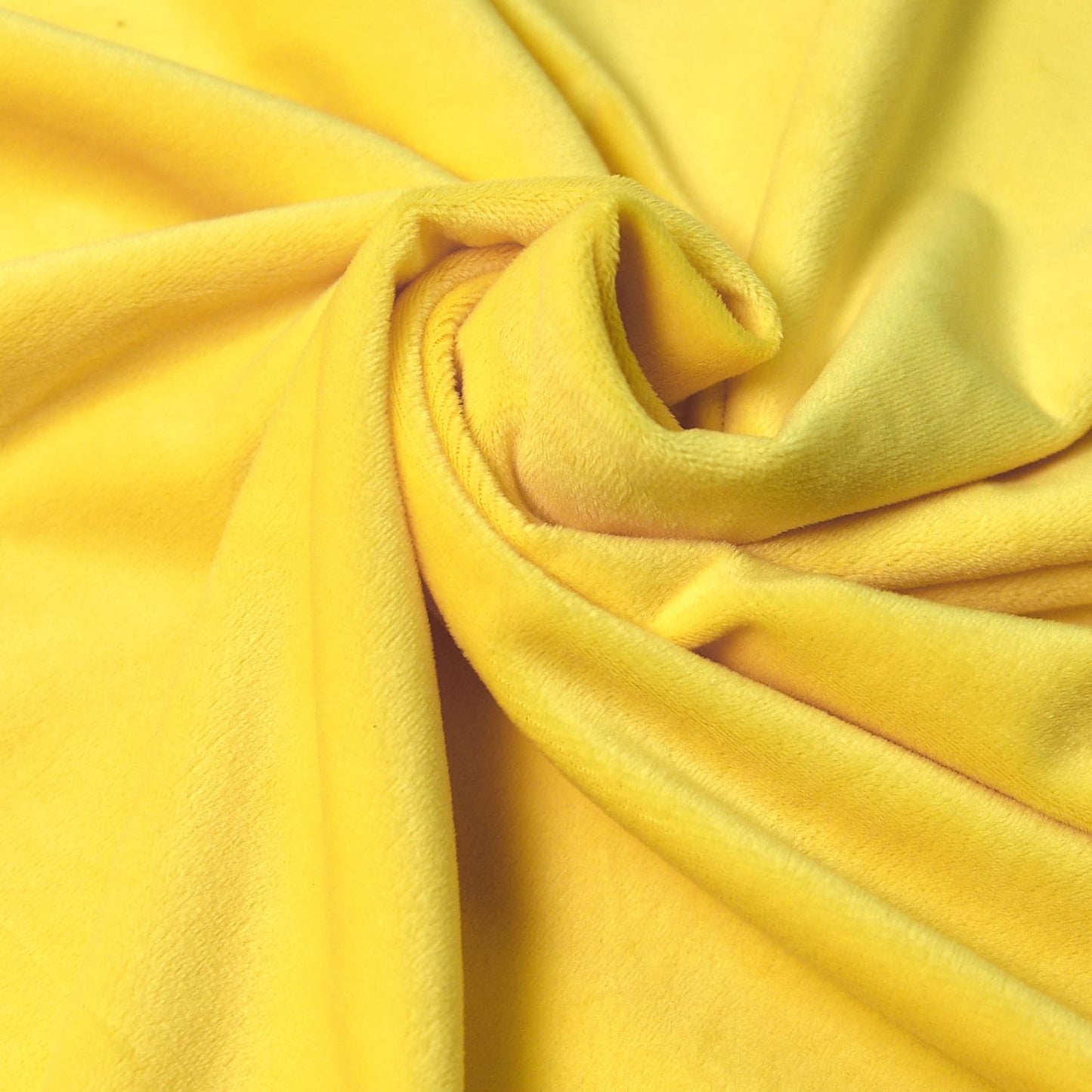 Yellow Minky Fabric by The Yard, 60" Wide, 1 Yard | Plush, Super Soft, Short Pile Smooth Material for DIY Sewing, Craft Projects