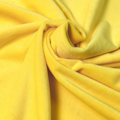 Yellow Minky Fabric by The Yard, 60" Wide, 1 Yard | Plush, Super Soft, Short Pile Smooth Material for DIY Sewing, Craft Projects