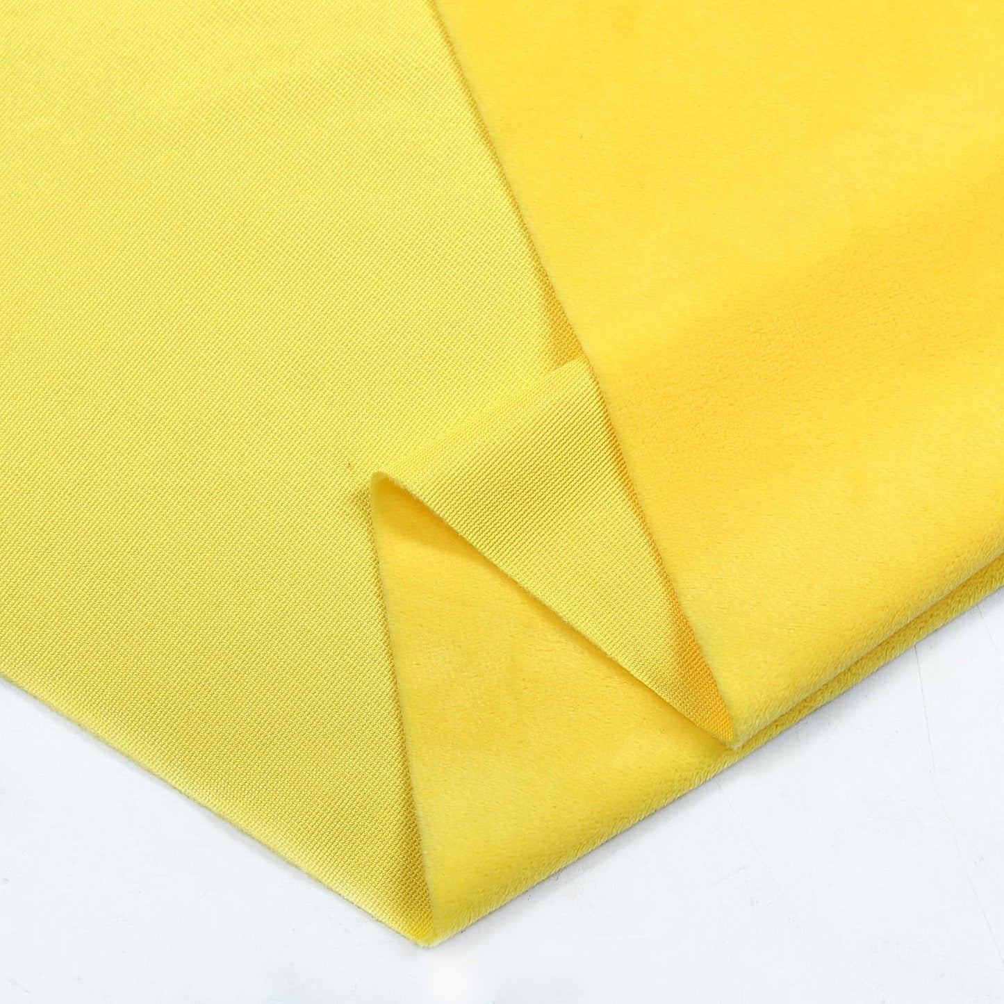 Yellow Minky Fabric by The Yard, 60" Wide, 1 Yard | Plush, Super Soft, Short Pile Smooth Material for DIY Sewing, Craft Projects
