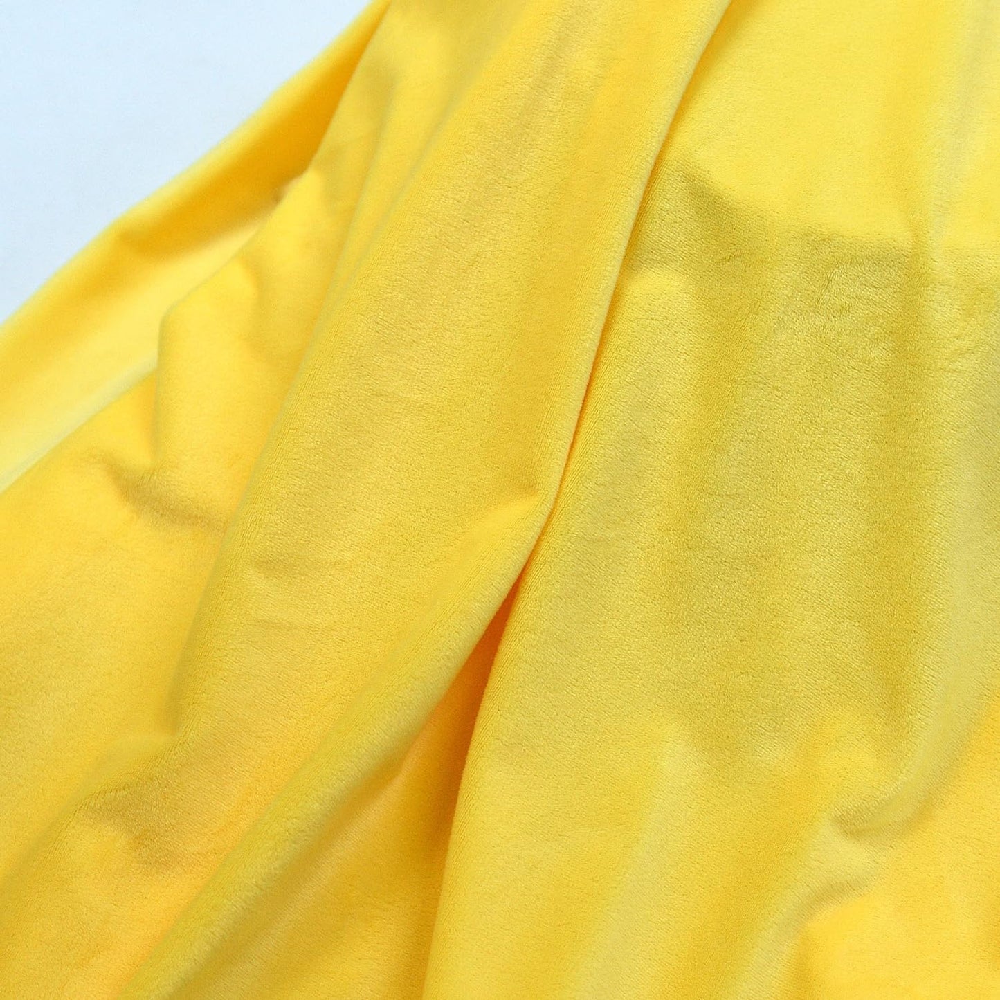 Yellow Minky Fabric by The Yard, 60" Wide, 1 Yard | Plush, Super Soft, Short Pile Smooth Material for DIY Sewing, Craft Projects
