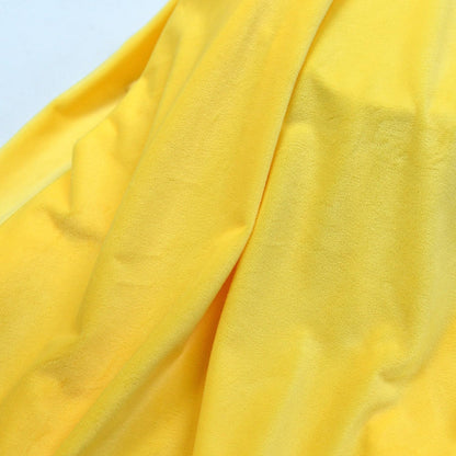 Yellow Minky Fabric by The Yard, 60" Wide, 1 Yard | Plush, Super Soft, Short Pile Smooth Material for DIY Sewing, Craft Projects