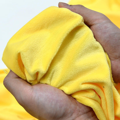 Yellow Minky Fabric by The Yard, 60" Wide, 1 Yard | Plush, Super Soft, Short Pile Smooth Material for DIY Sewing, Craft Projects