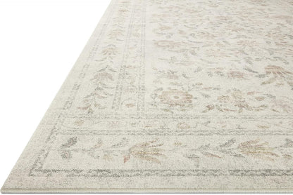 Rifle Paper Co. Courtyard Collection COU-01 Yellow/Multi 2'-3" x 3'-9" Oval Accent Rug feat. CloudPile