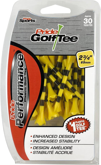 Pride Performance Striped Golf Tees (Pack of 30), 2-3/4"