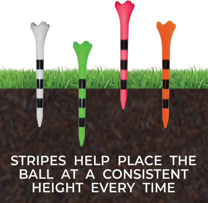 Pride Performance Striped Golf Tees (Pack of 30), 2-3/4"