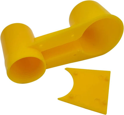 12Pcs Automatic Bird Waterer Cups Poultry Waterer Cage Feeder | Plastic Water Bottle Cup for Chickens Pigeons Parrots Doves Quail, Auto Fill, Easy Clean, for Cage Use (Yellow)