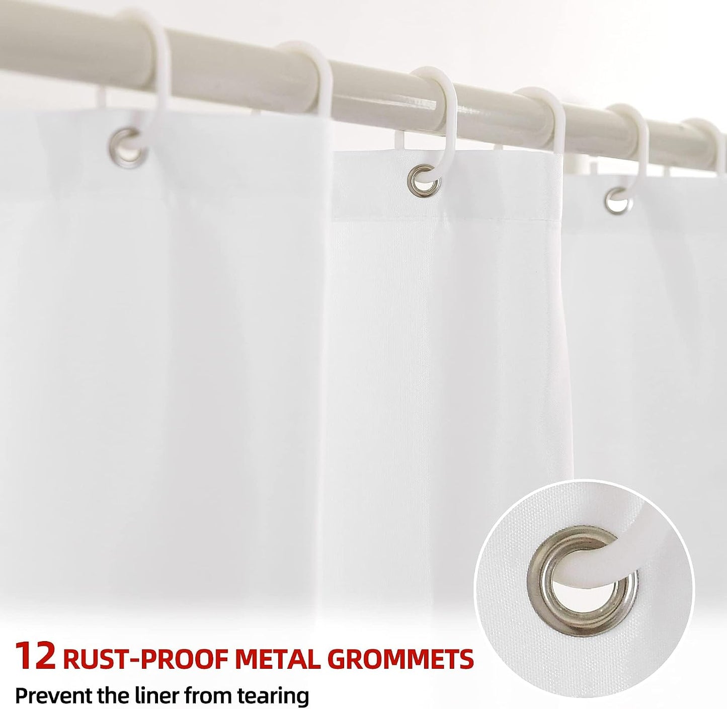 Yellow Ombre Shower Curtain Sets for Bathroom Accessories Fabric Polyester Waterproof Modern Shower Curtain Liner with 12 Hooks W72xL72
