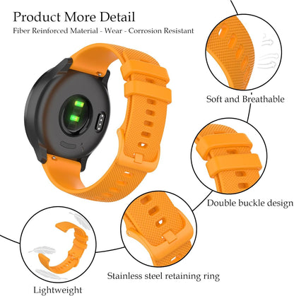 Watch Band Compatible with Garmin Venu 4 45mm (22mm) / Venu 4 41mm (18mm) | Venu 3/2/Forerunner 265 (22mm), Quick Replacement Wristband Strap for Venu 3S/2S (18mm) Silicone Replacement for Women Men