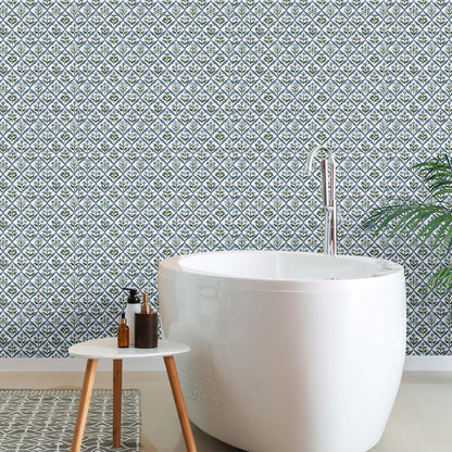 Amalfi Coast Wallpaper Peel and Stick Contact Paper 15.8 x 118.1in Capri Lemon Wallpaper Self Adhesive Removable Blue and Yellow Wall Sticker Paper for Home Classroom Locker Dorm Decor