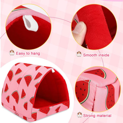 2 Pack Guinea Pig Bed,Guinea Pig Hideout | Washable Small Animal House Cage Accessories,for Dwarf Rabbits Chinchillas Hamsters Hedgehogs