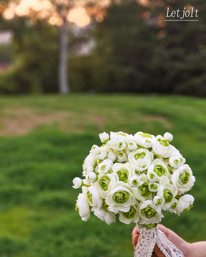 Artificial Ranunculus Flower Yellow, 18 Pcs | Silk Flower, Faux DIY Bouquet, Wedding Engagement Centerpieces, Bridal Shower Decorations, Home Decor