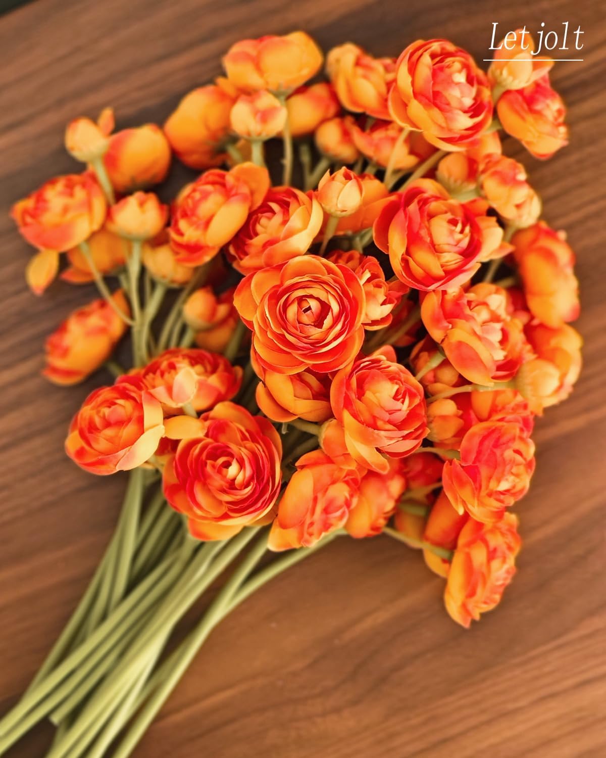 Artificial Ranunculus Flower Yellow, 18 Pcs | Silk Flower, Faux DIY Bouquet, Wedding Engagement Centerpieces, Bridal Shower Decorations, Home Decor
