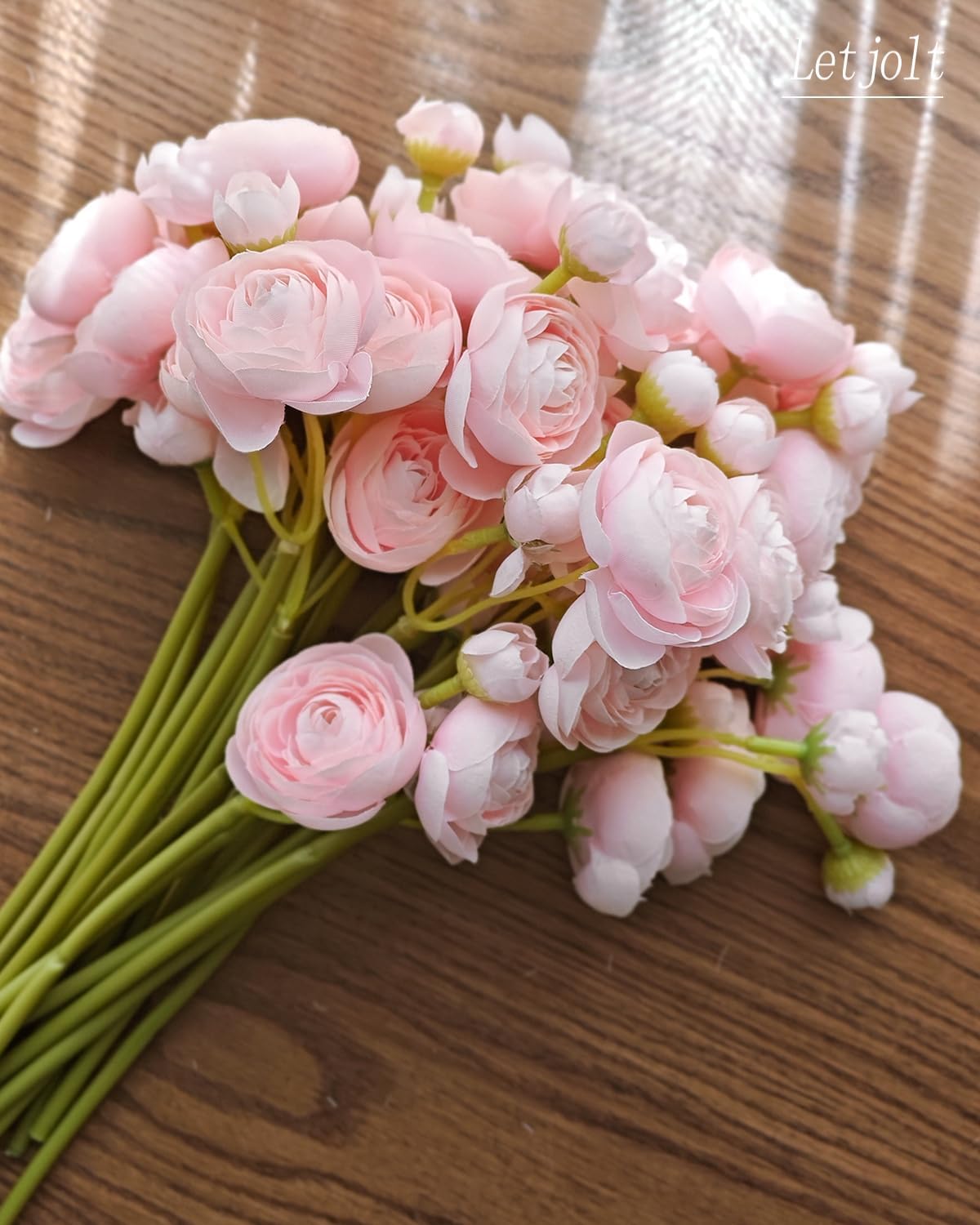 Artificial Ranunculus Flower Yellow, 18 Pcs | Silk Flower, Faux DIY Bouquet, Wedding Engagement Centerpieces, Bridal Shower Decorations, Home Decor