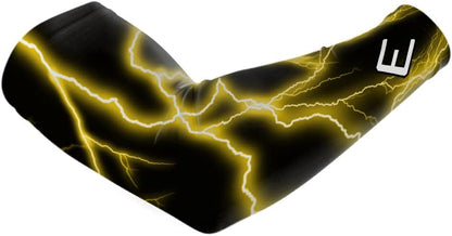 Lightning Compression Arm Sleeves - Youth & Adult Sizes - Wear for Sports & Fitness - Sold Individually