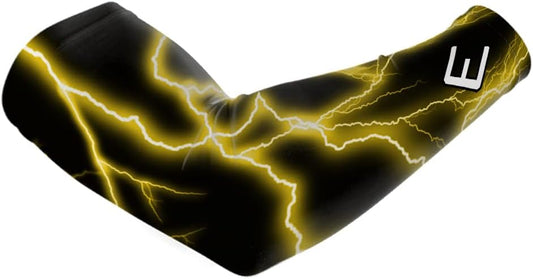 Lightning Compression Arm Sleeves - Youth & Adult Sizes - Wear for Sports & Fitness - Sold Individually