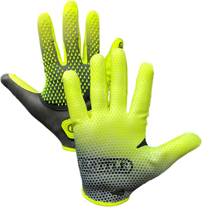Gauntlet Pro Receiver Football Gloves | High-tack grip surface inspired by octopus tentacles, Rubber spikes absorb impact, Reinforced stitching, Wear-resistant zones