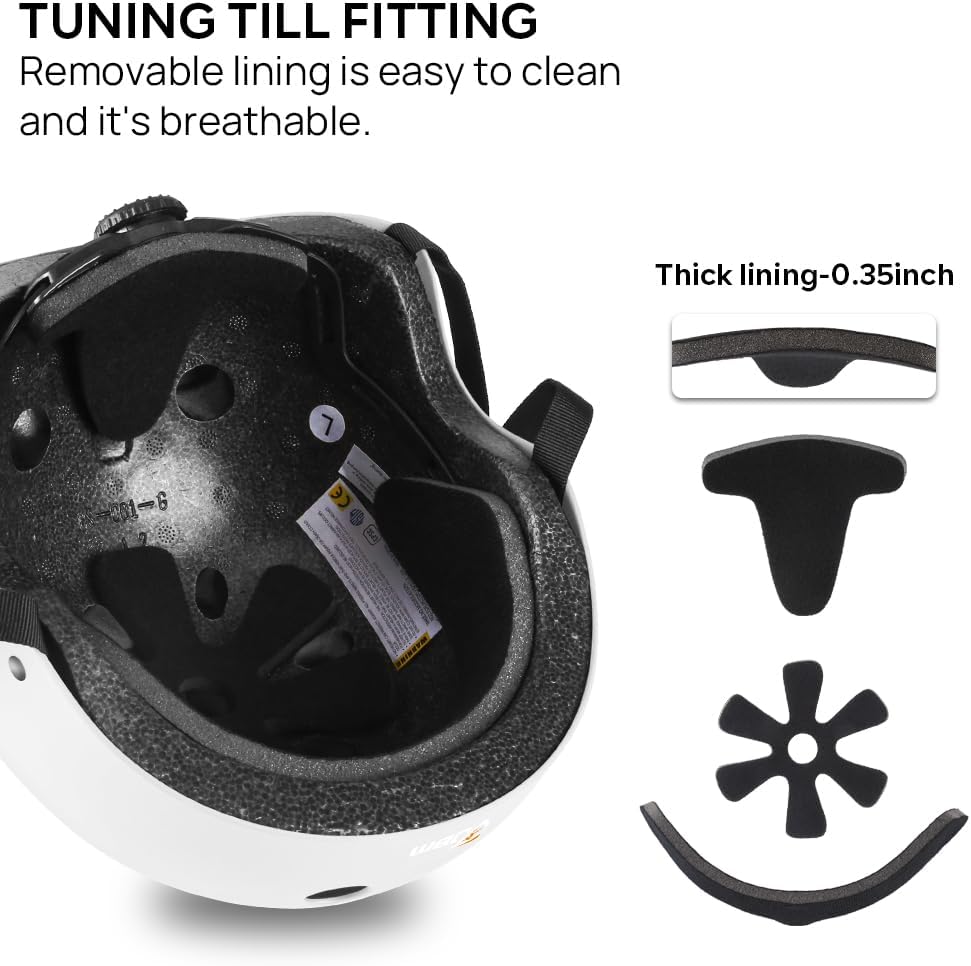 Skateboard Helmet - Lightweight, Adjustable & Ventilated Helmet for Scooter, Roller Skate, Inline Skate
