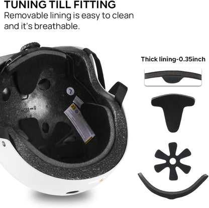 Skateboard Helmet - Lightweight, Adjustable & Ventilated Helmet for Scooter, Roller Skate, Inline Skate