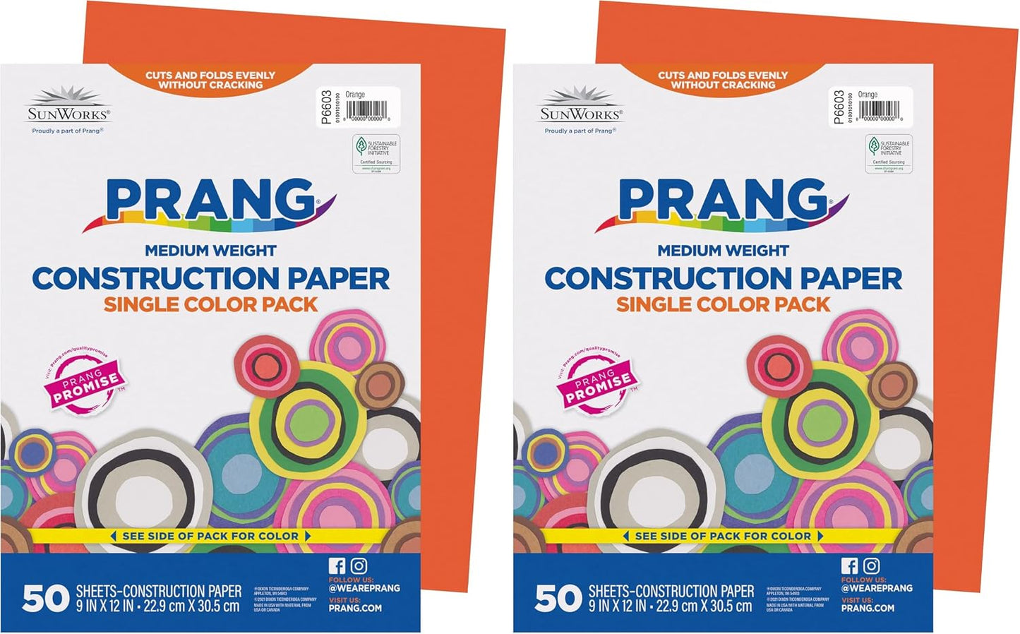 (Formerly SunWorks) Construction Paper, Yellow, 9" x 12", 50 Sheets