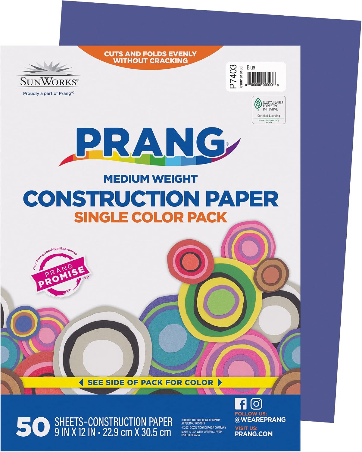 (Formerly SunWorks) Construction Paper, Yellow, 9" x 12", 50 Sheets
