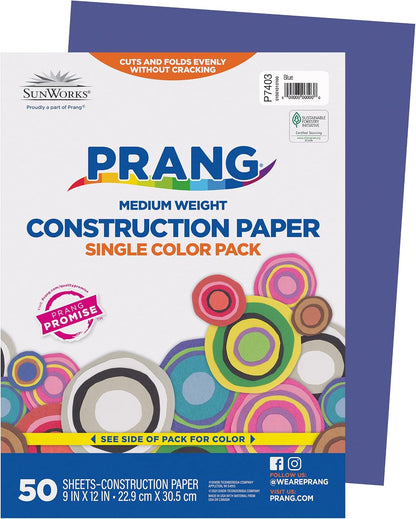 (Formerly SunWorks) Construction Paper, Yellow, 9" x 12", 50 Sheets