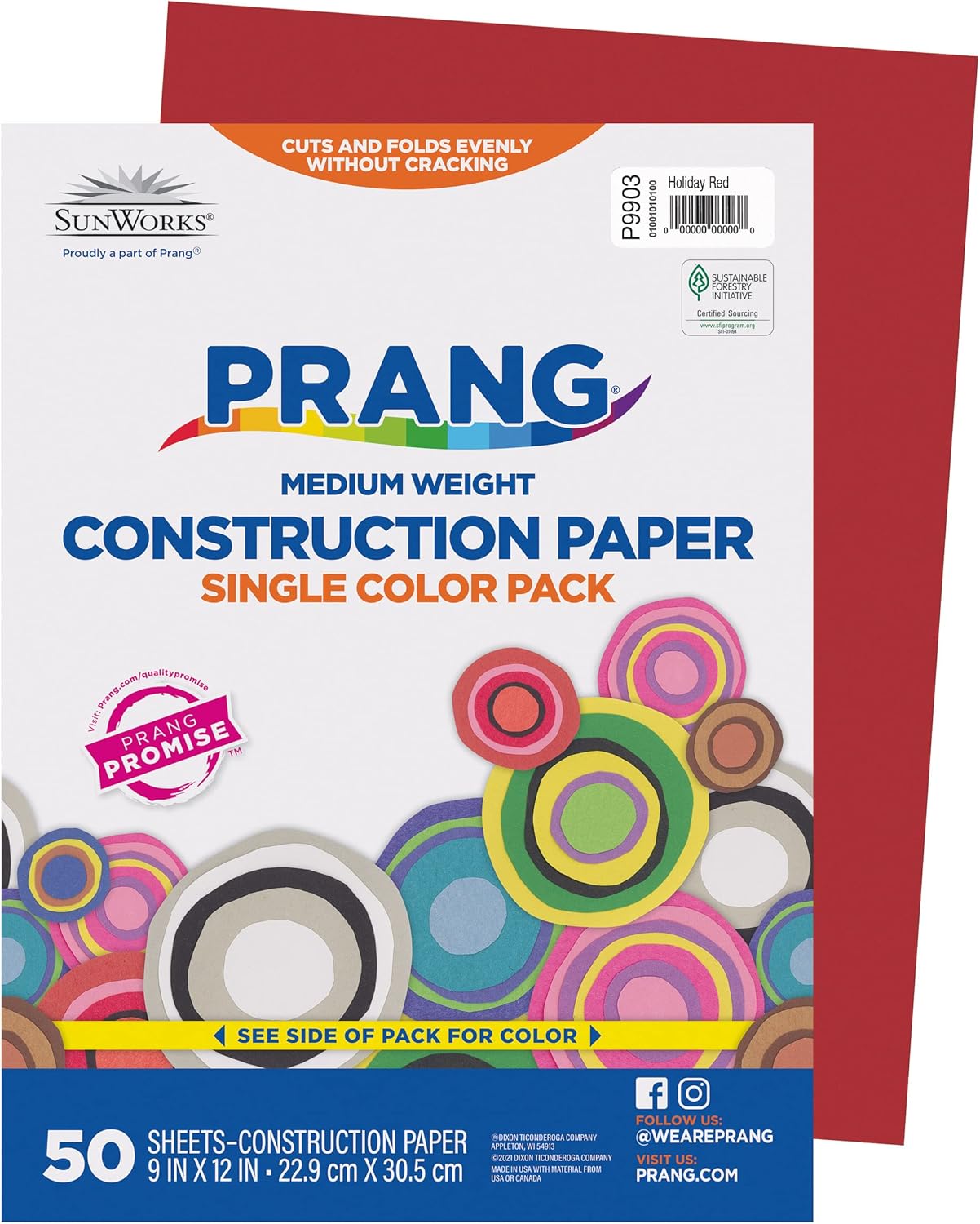 (Formerly SunWorks) Construction Paper, Yellow, 9" x 12", 50 Sheets