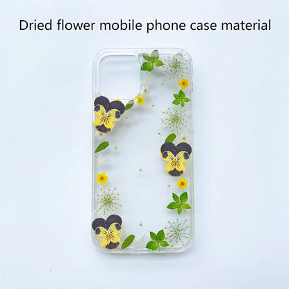50pcs Natural Dried Daisy Flower, Vacuum Packaging, Pressed Flower for House Decoration, Jewelry Making, Phone case Decoration (Yellow)