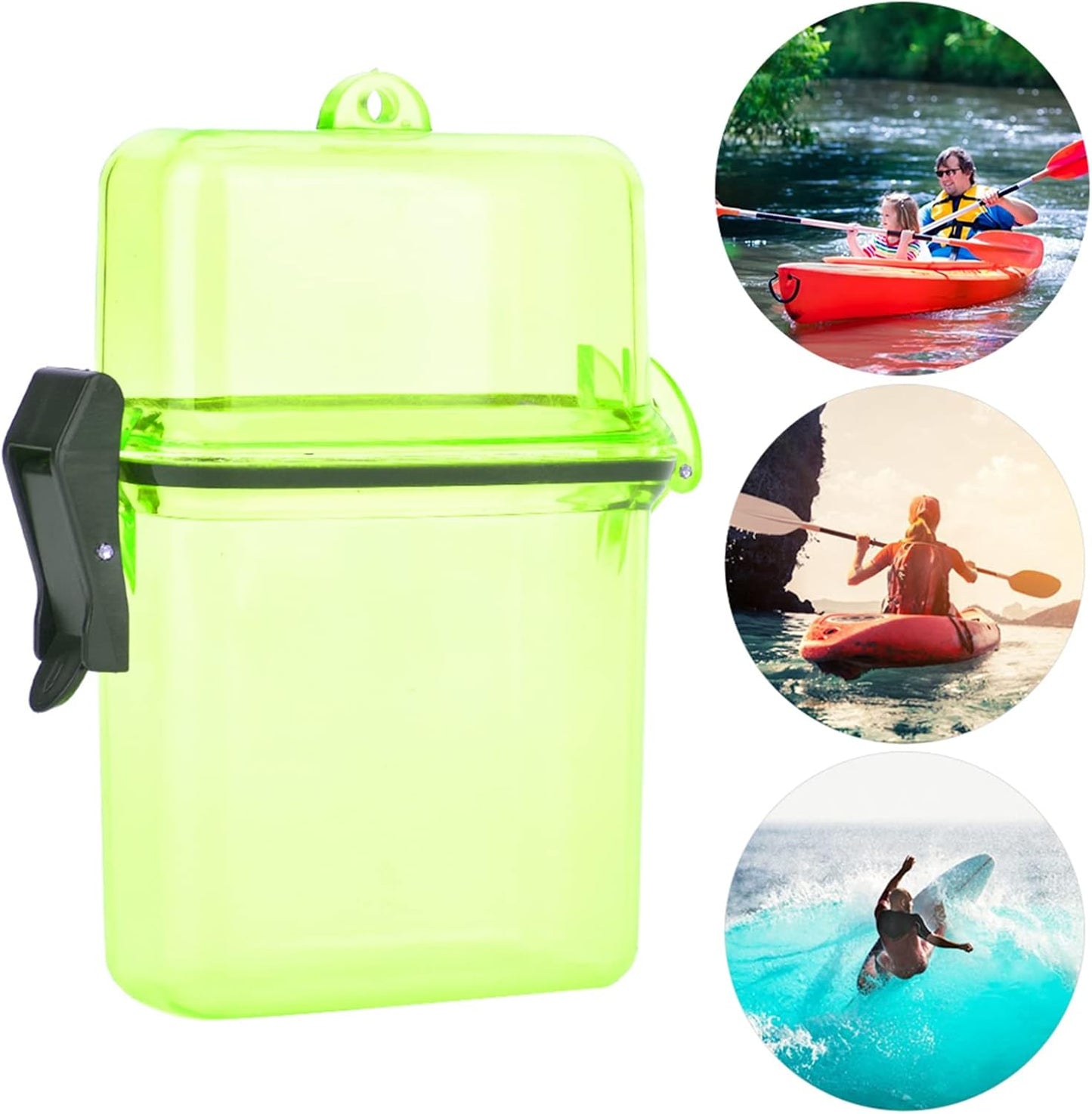 Diving Dry Box, Transparent Diving Kayak Sailing Gear Holder Underwater Waterproof Protective Phone Case with Rope Hook for Surfing (Yellow)
