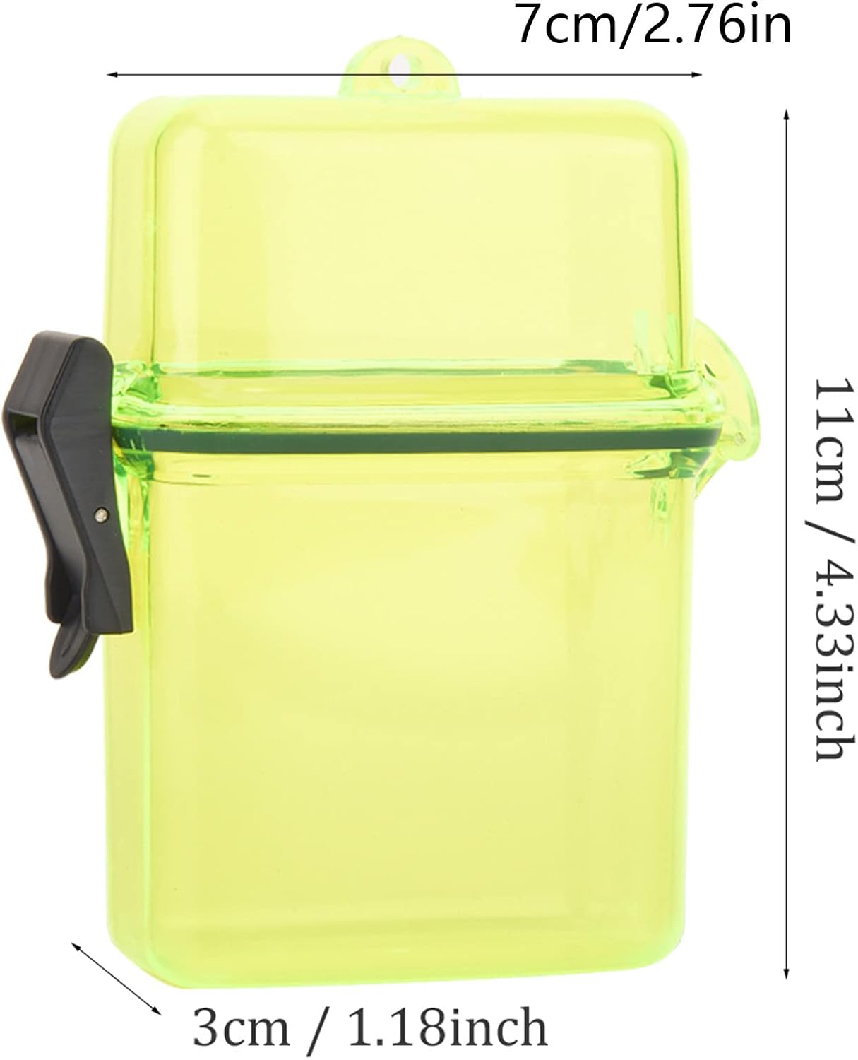 Diving Dry Box, Transparent Diving Kayak Sailing Gear Holder Underwater Waterproof Protective Phone Case with Rope Hook for Surfing (Yellow)