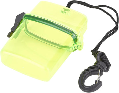 Diving Dry Box, Transparent Diving Kayak Sailing Gear Holder Underwater Waterproof Protective Phone Case with Rope Hook for Surfing (Yellow)