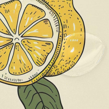 Shower Curtain Yellow Lemons Bathroom Decor Waterproof Fabric with Hooks 60x72 Inch