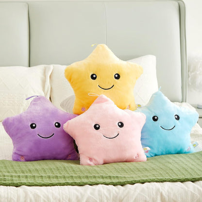 13'' Creative Twinkle Star Glowing LED Night Light Plush Stuffed Animals Toys Birthday Christmas Holiday Valentines Gifts for Toddlers Girls(Yellow)