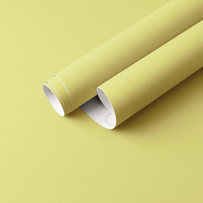 Yellow Wallpaper Peel and Stick Lemon Yellow Contact Paper 15.7''×236'' Light Yellow Self-Adhesive Wallpaper Removable Waterproof Wall Paper for Bedroom Shelf Liner Countertop Cabinet Wardrobe