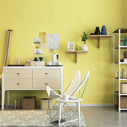 Yellow Wallpaper Peel and Stick Lemon Yellow Contact Paper 15.7''×236'' Light Yellow Self-Adhesive Wallpaper Removable Waterproof Wall Paper for Bedroom Shelf Liner Countertop Cabinet Wardrobe