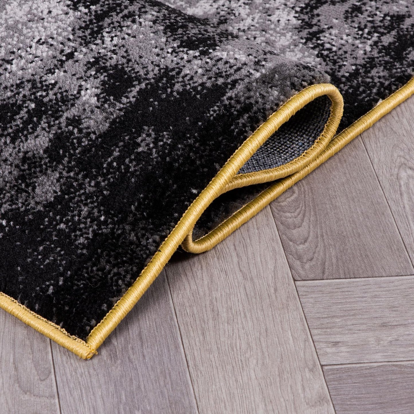 Modern Abstract Design Non Shedding Soft Ideal for Living Room,Bedroom,Kitchen Area Rug 7' 10" x 10' Yellow