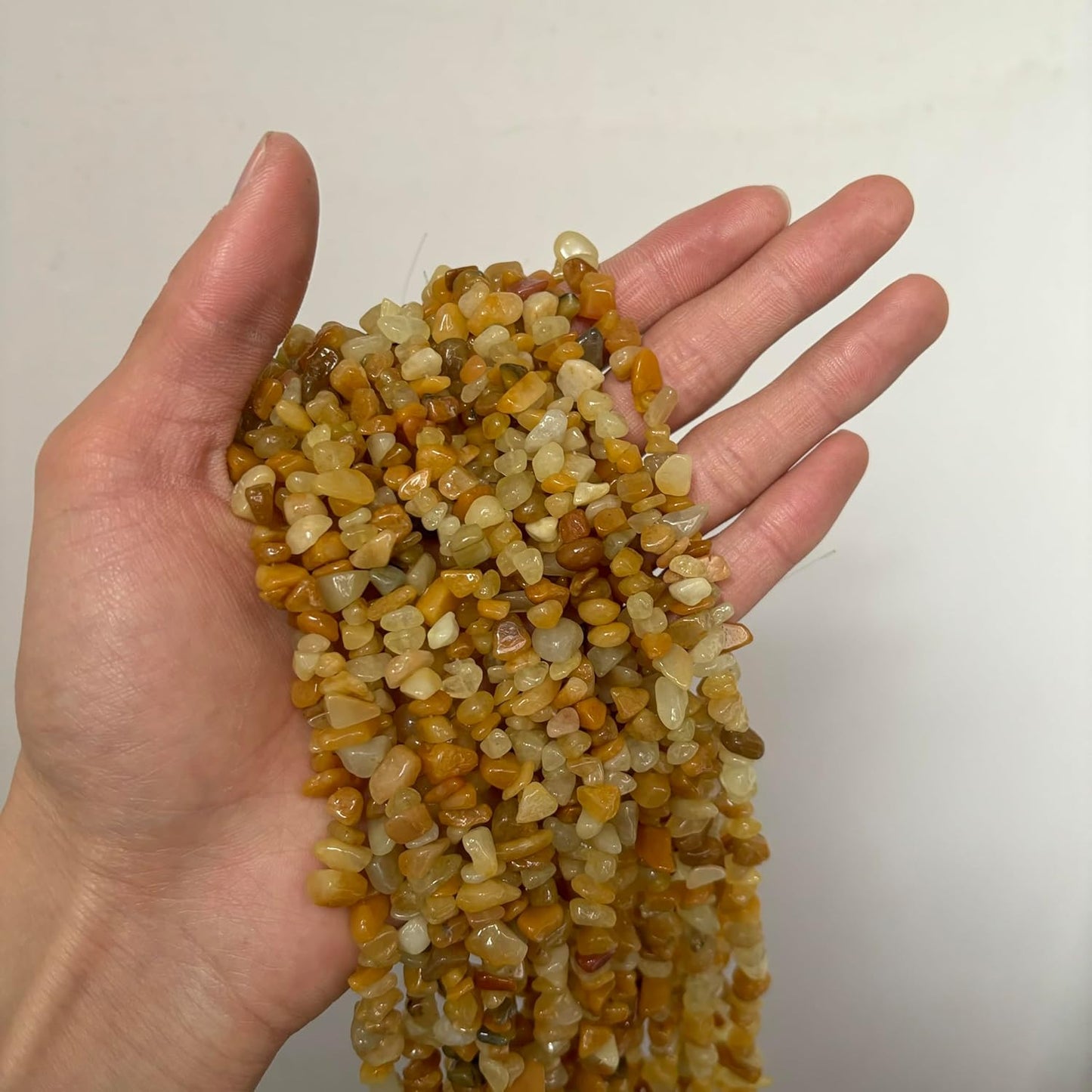 Natural Chip Stone Beads About 200pcs Yellow Aventurine Stones 5-8mm Irregular Gemstone Healing Crystal Loose Rocks for Bracelet Necklace Earrings Jewelry Making(Yellow Aventurine)
