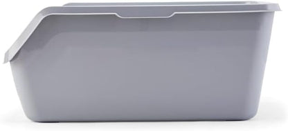 So Phresh Scatter Shield High-Back Litter Box Grey X-Large 24" L X 18" W X 10" H
