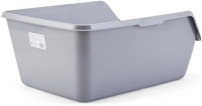 So Phresh Scatter Shield High-Back Litter Box Grey X-Large 24" L X 18" W X 10" H
