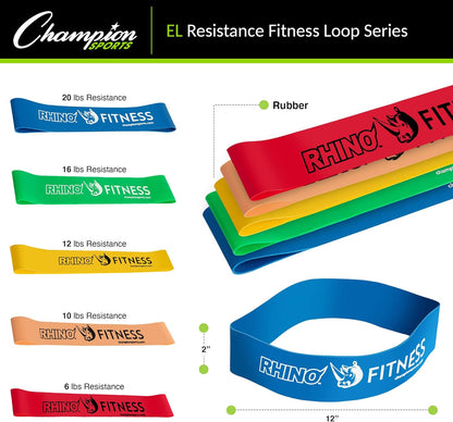 Stretch Loop Bands for Men and Women, Light to Heavy Resistance - Durable Fitness Band for Strength Training, Stretching, Rehabilitation - Premium Home Workout Equipment