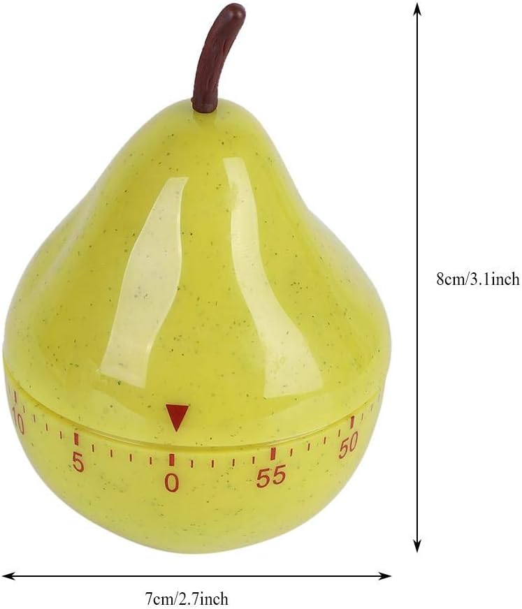 Cartoon Timer, Yellow, Kitchen Timer, 60 Minutes, Manual, Cute, Countdown Timer
