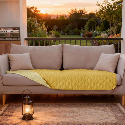 Waterproof Blanket, Couch Covers for Dogs, Reversible Protector | 3X Stronger Leakproof, Scratch Proof Durable Furniture Protection, Stain Resistant, Washable, 30x70 Inch Dark/Light Yellow