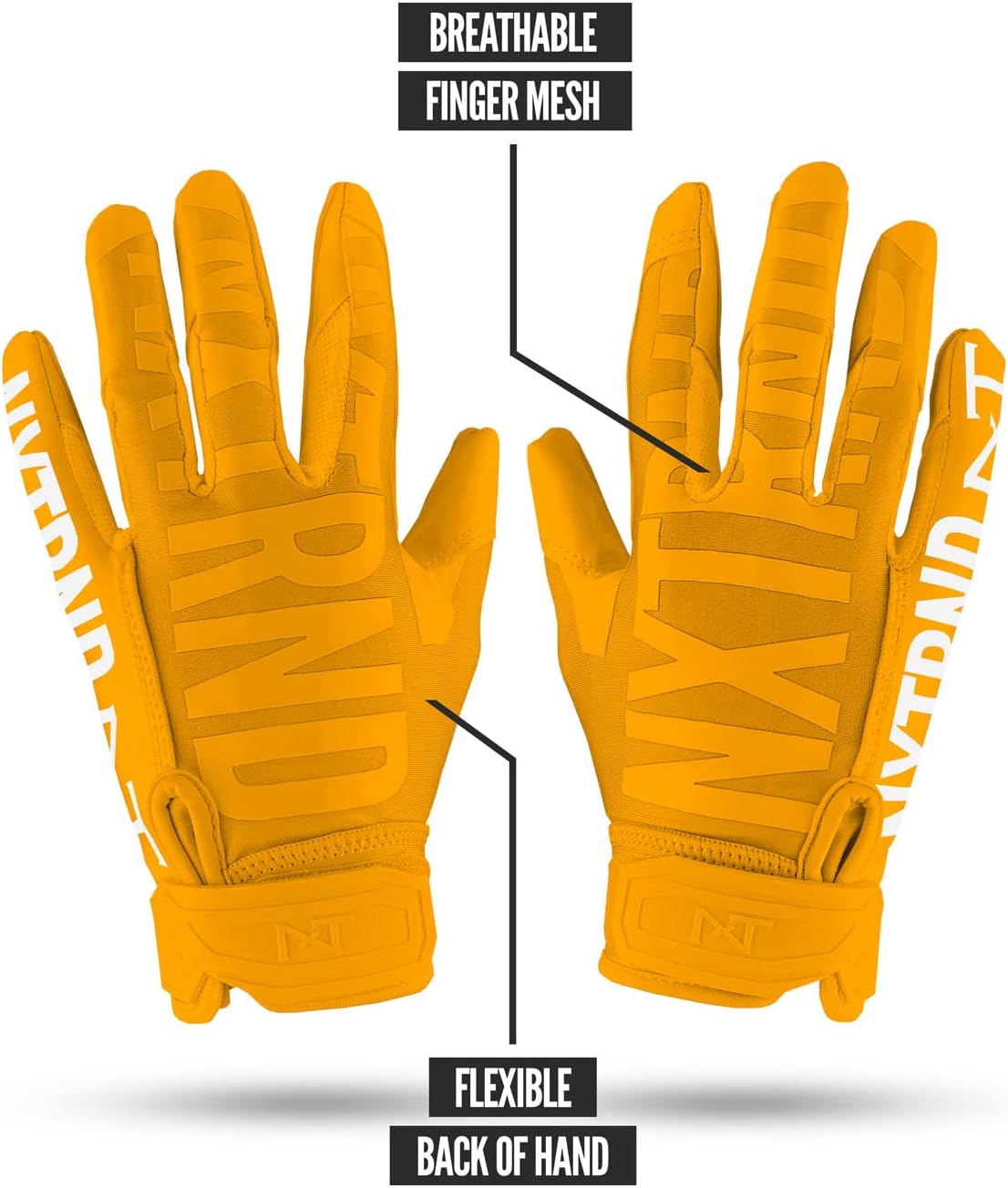 G1 Men's Football Gloves, Adult Sticky Receiver Gloves