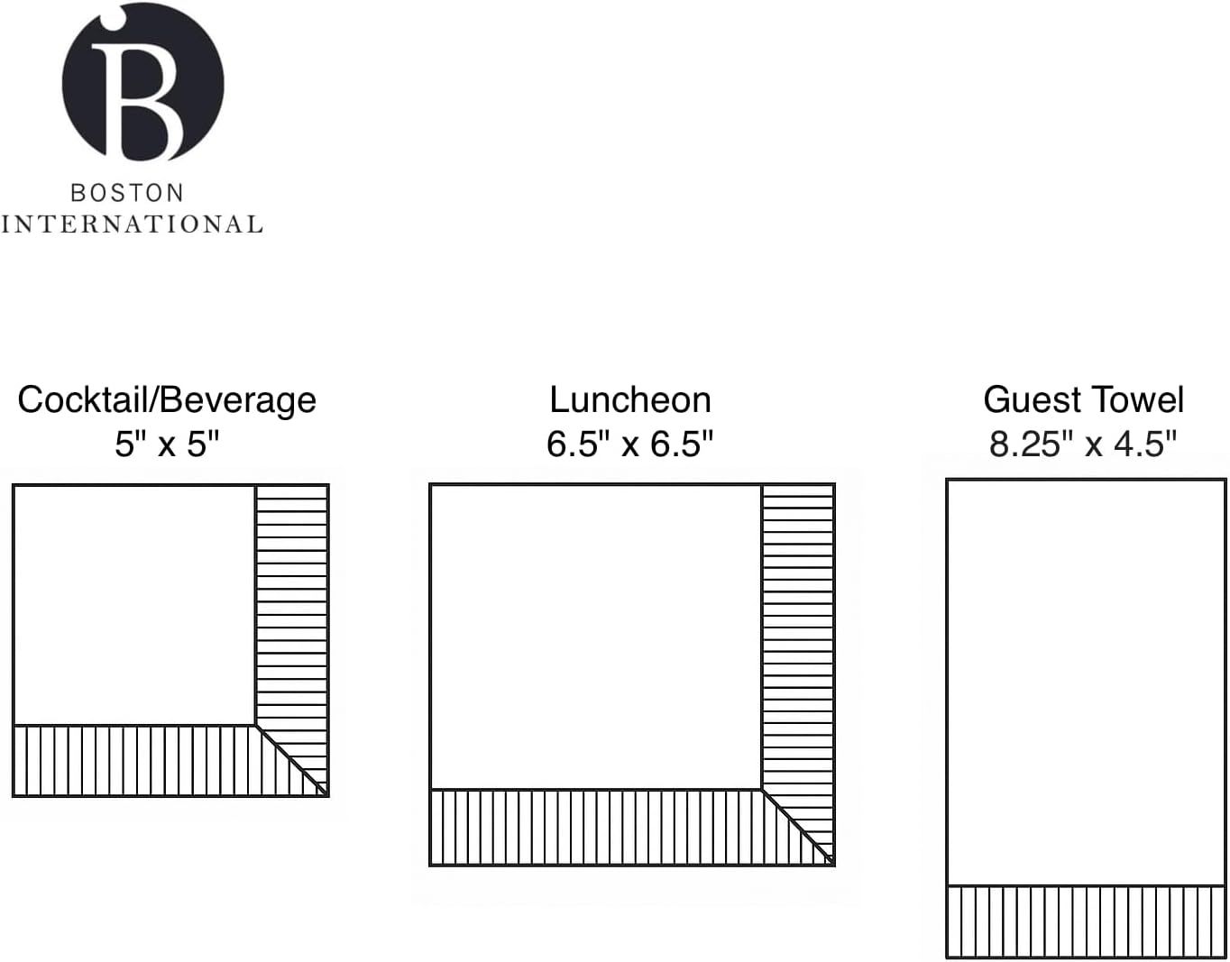 Boston International Paper Napkins Disposable 3-Ply Party Pack | Watercolor Art, 5" x 5" Cocktail Napkin 20-Count, Lemon Verbena