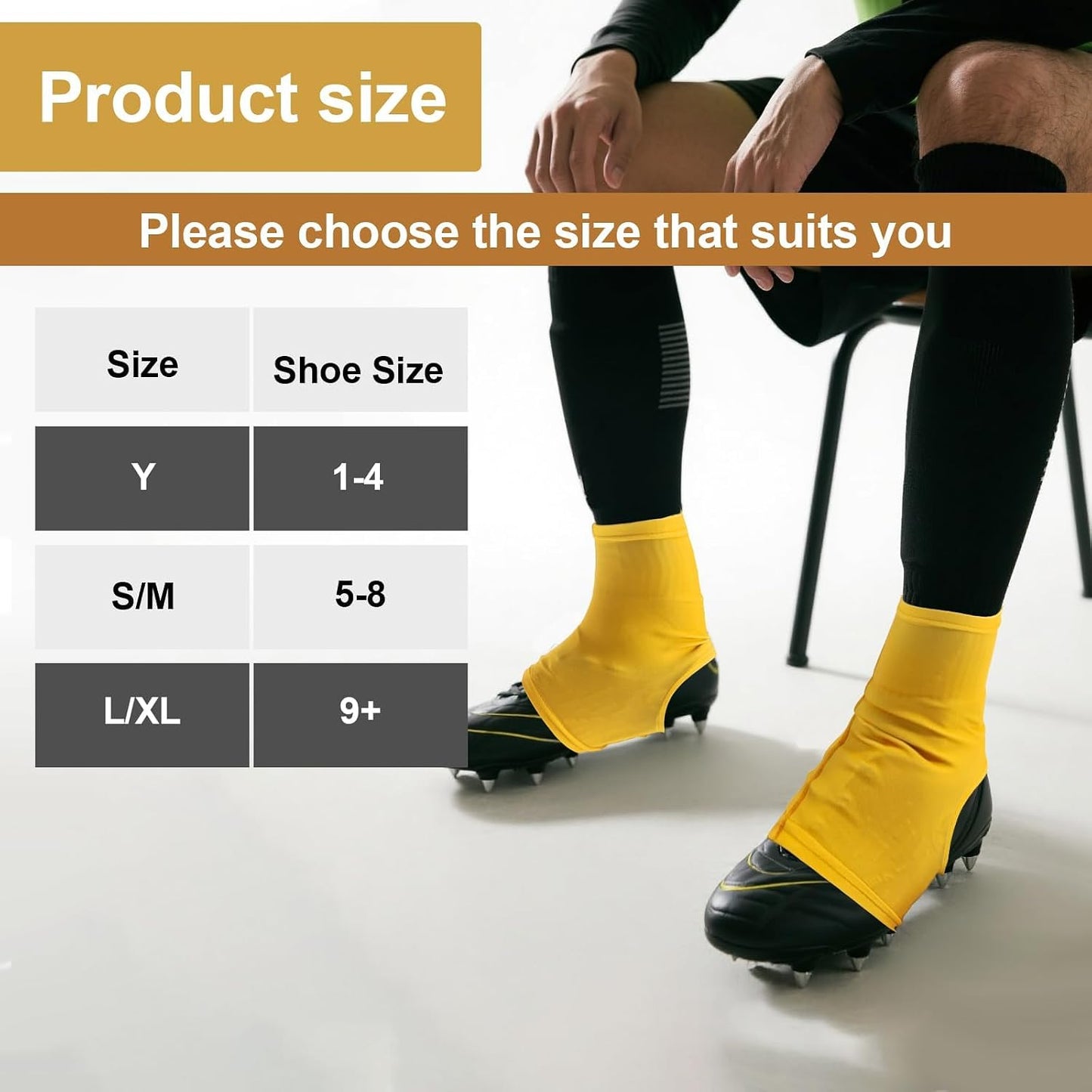 Spats Football Cleat Covers,Youth Cleat Covers Football,Bike Cleat Covers,Football Cleat Covers Keeps Dirt/Turf Debri Out,Cleat Sleeves for Football Soccer Lacrosse Youths Adults