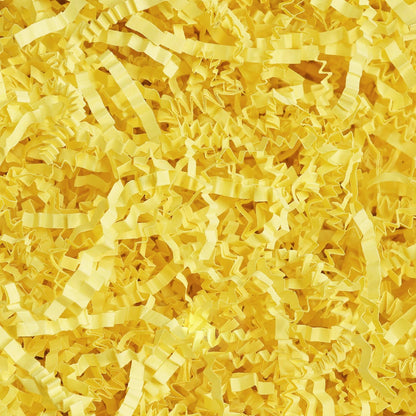 1 LB Yellow Crinkle Cut Paper Shred Filler, Decorative Shredded Paper for Gift Baskets and Box Packaging, Perfect for Weddings, Birthdays, Party Favors, Mother's Day & Valentine's Day Gifts